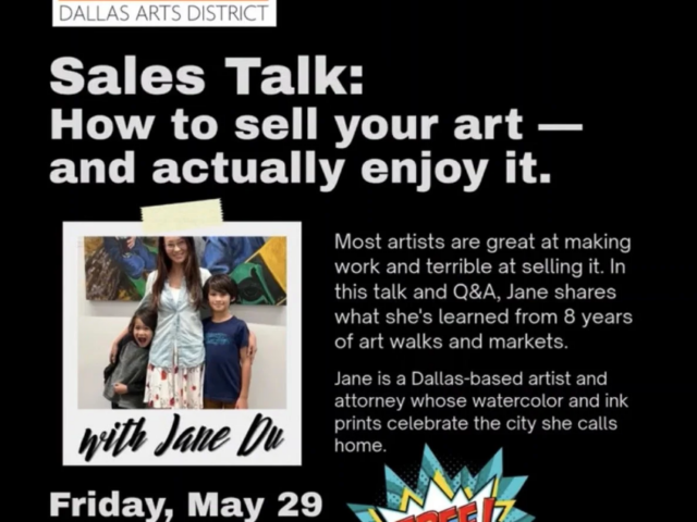 How to sell your art and actually enjoy it! With artist, Jane Du.